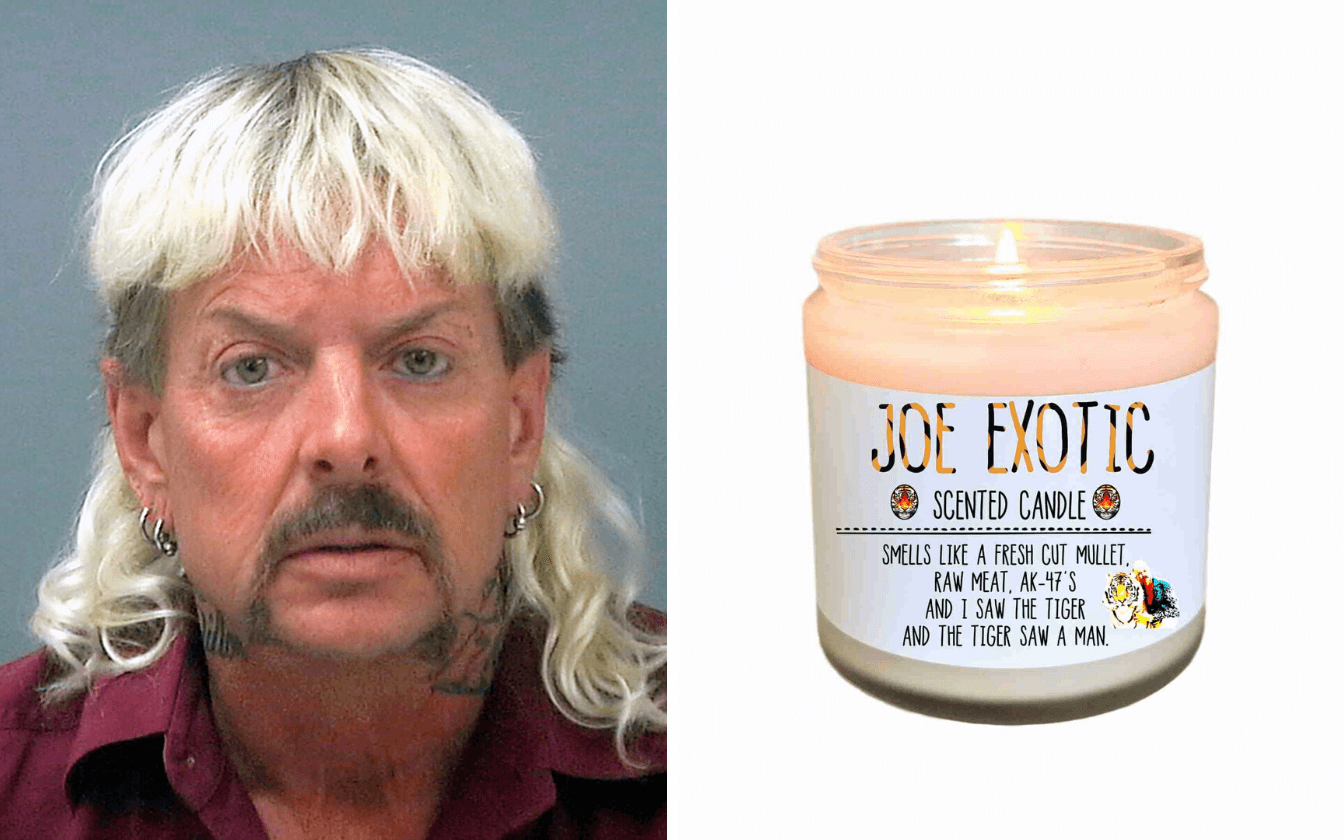 How about this Joe Exotic inspired Candle?!