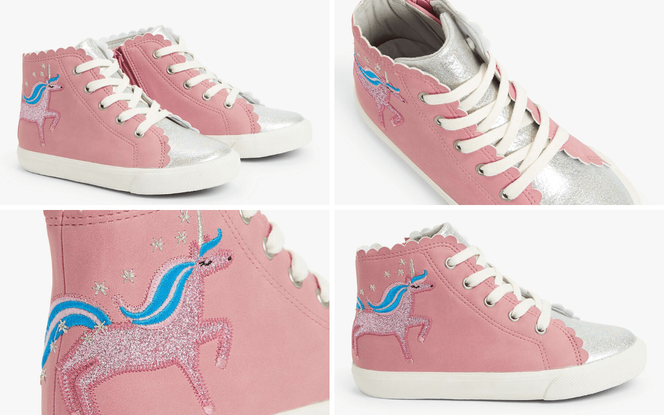 Glittery Unicorn High Tops