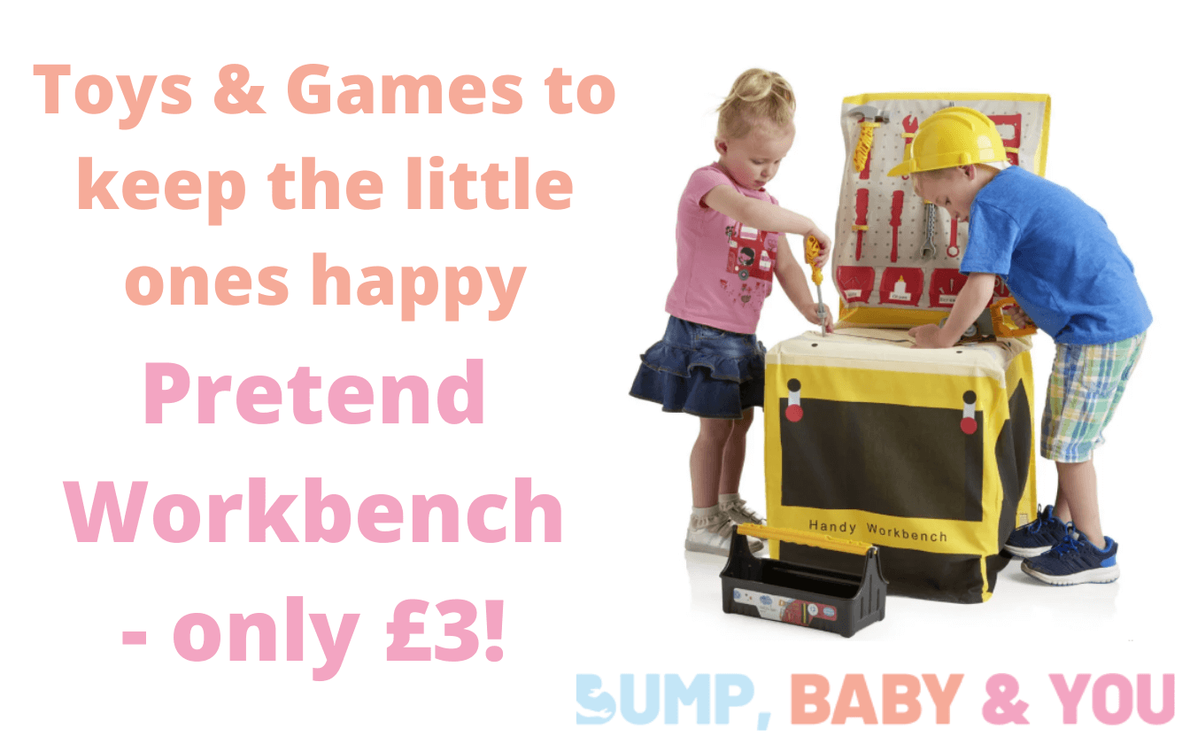 Transform a Chair - this Pretend Workbench is JUST £3!