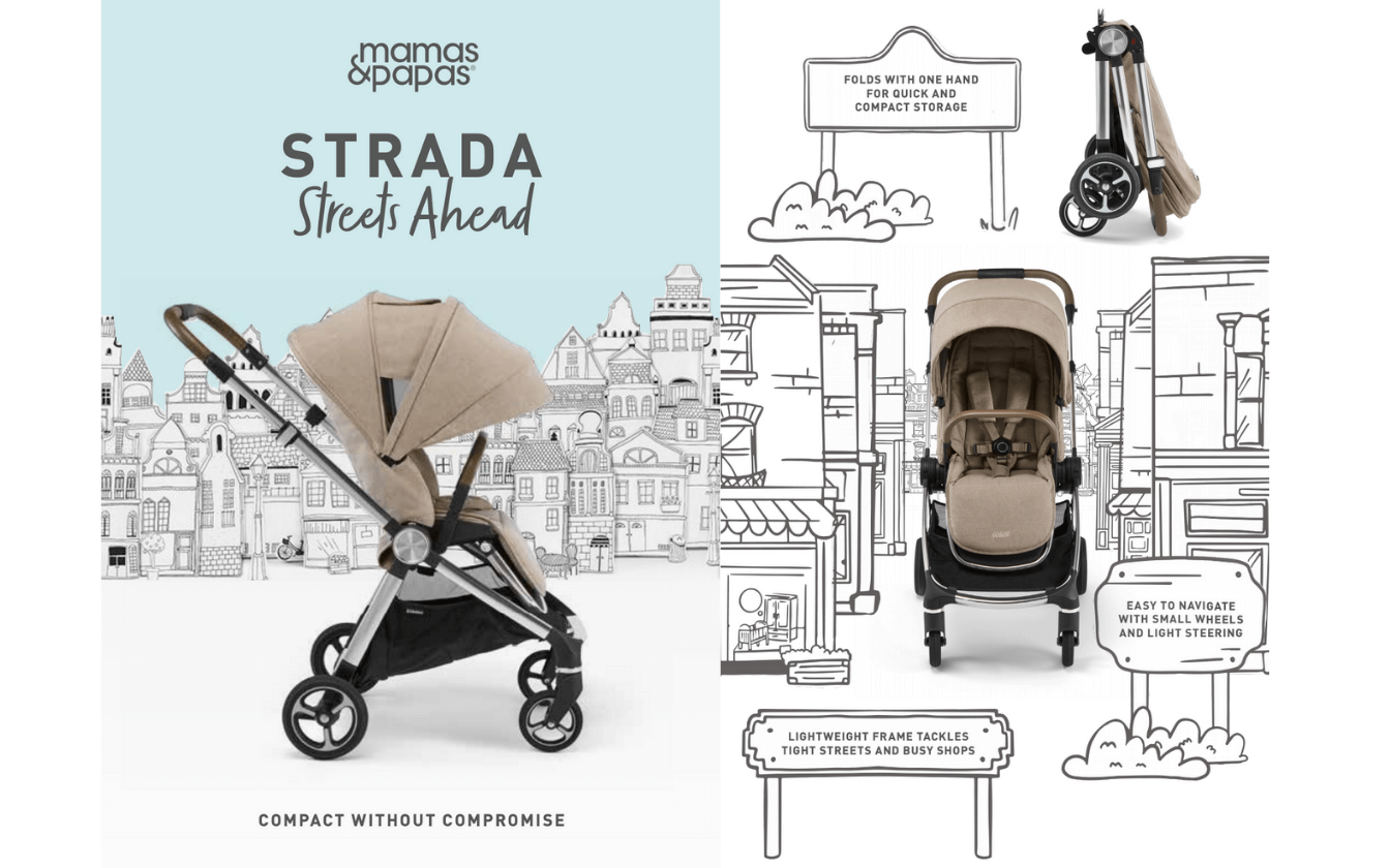 We're In Love With The New Strada Pushchair From Mamas & Papas!