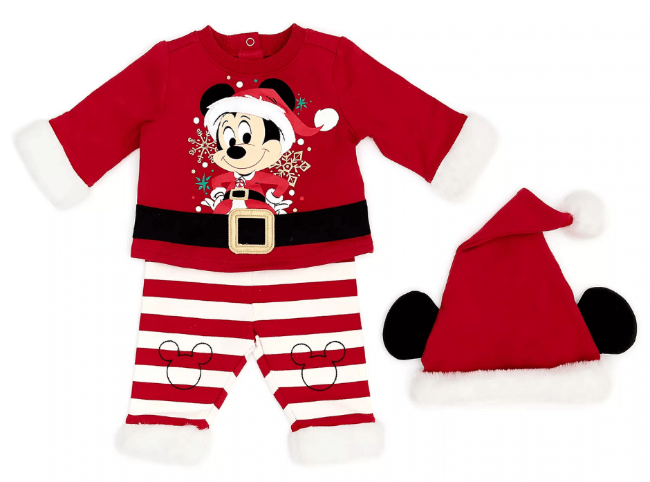 Mickey Mouse Holiday Cheer Baby Top and Bottoms Set