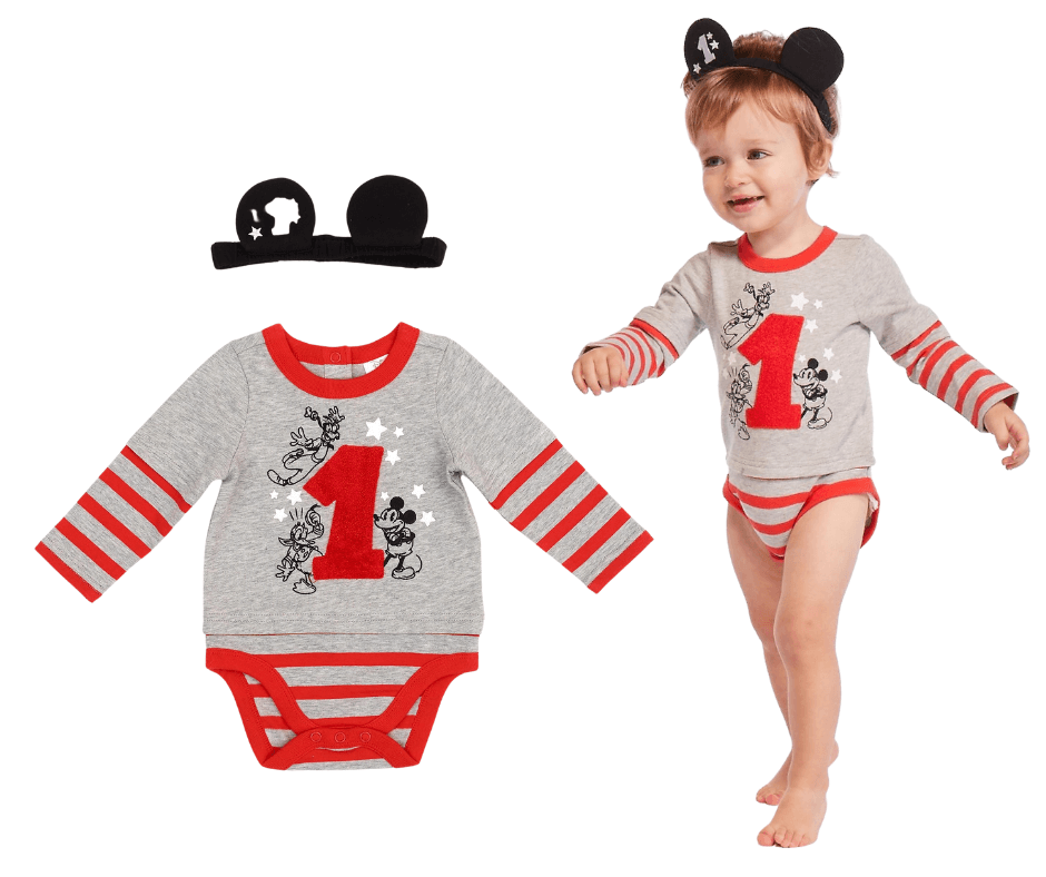 Mickey and Friends My First Birthday Baby Body Suit