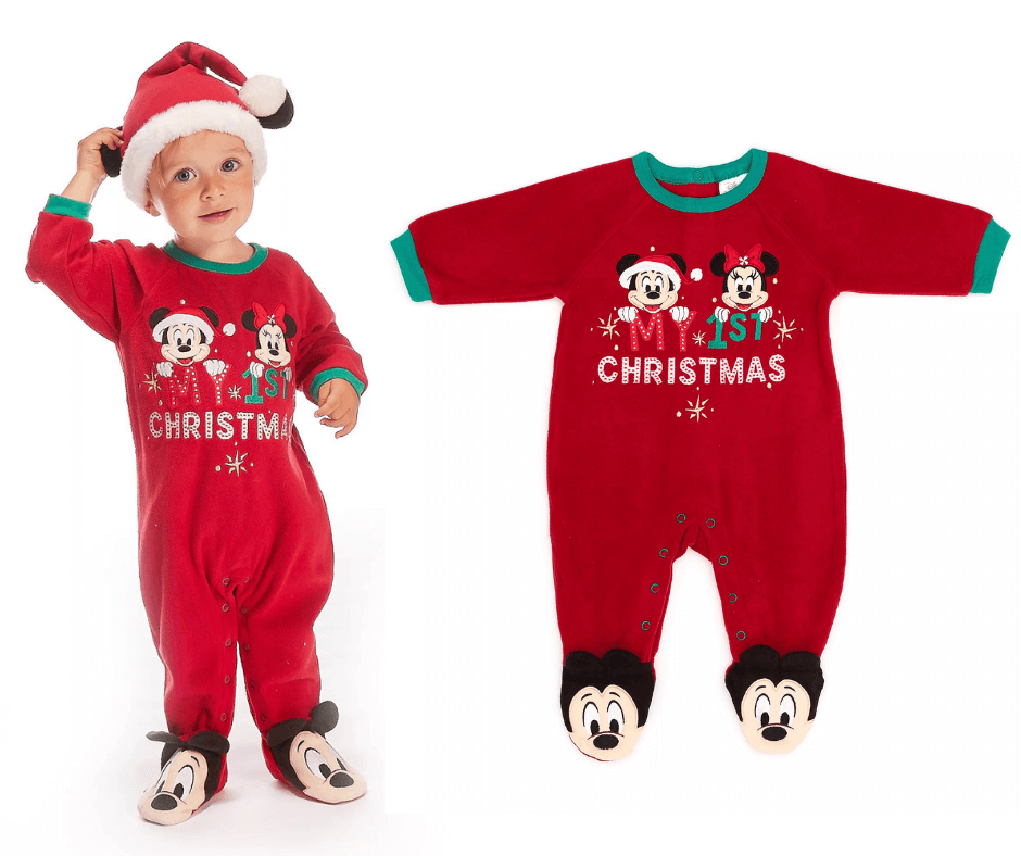 Mickey and Minnie Holiday Cheer Baby Blanket Body Suit