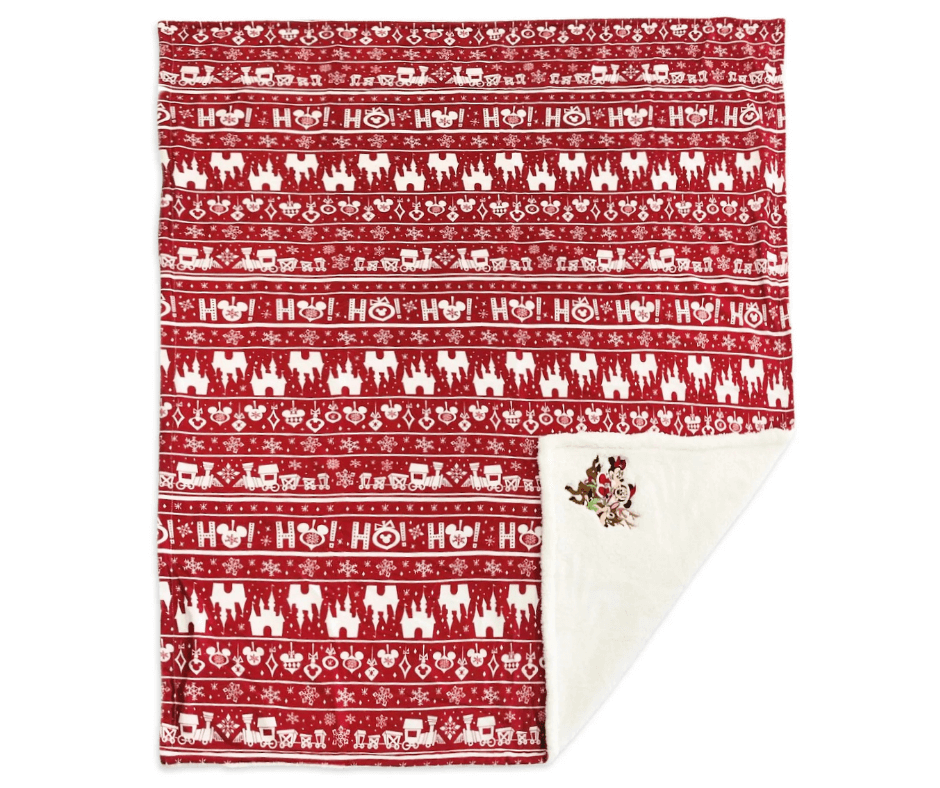 Mickey and Minnie Holiday Cheer Fleece Throw