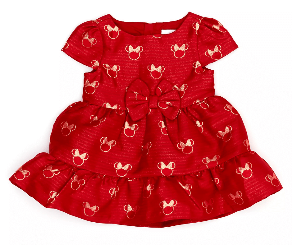 Minnie Mouse Holiday Cheer Baby Dress and Bloomers Set