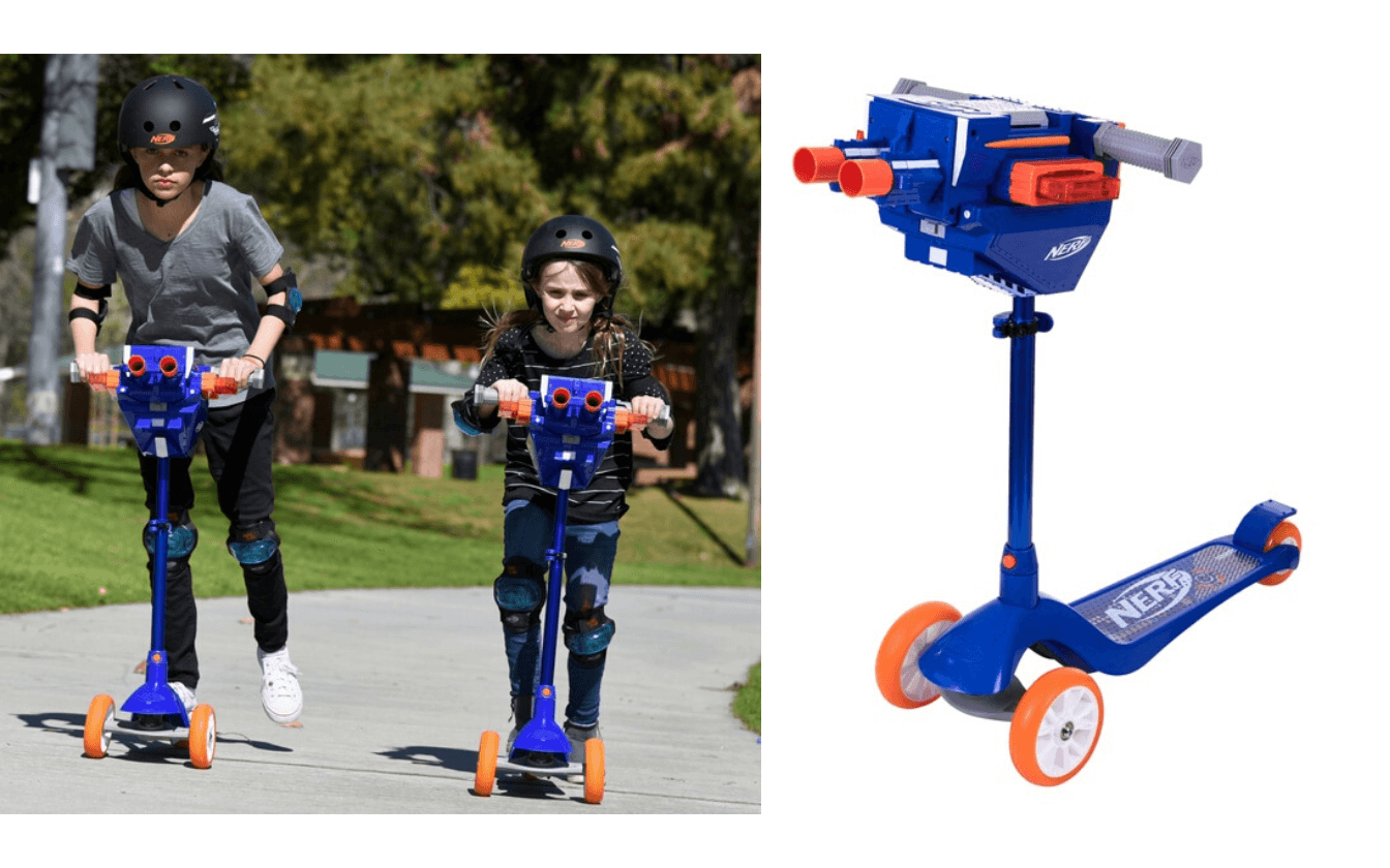 WOW! How Cool Is This NERF Rapid Fire Blaster Scooter?!