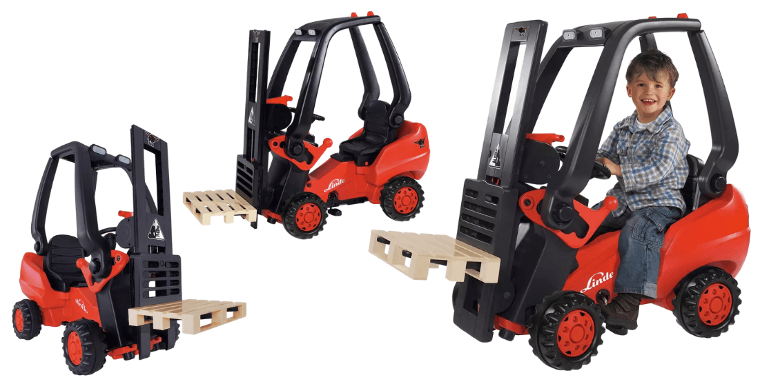 This Pedal Forklift Truck Ride-on is the Coolest Toy Ever!