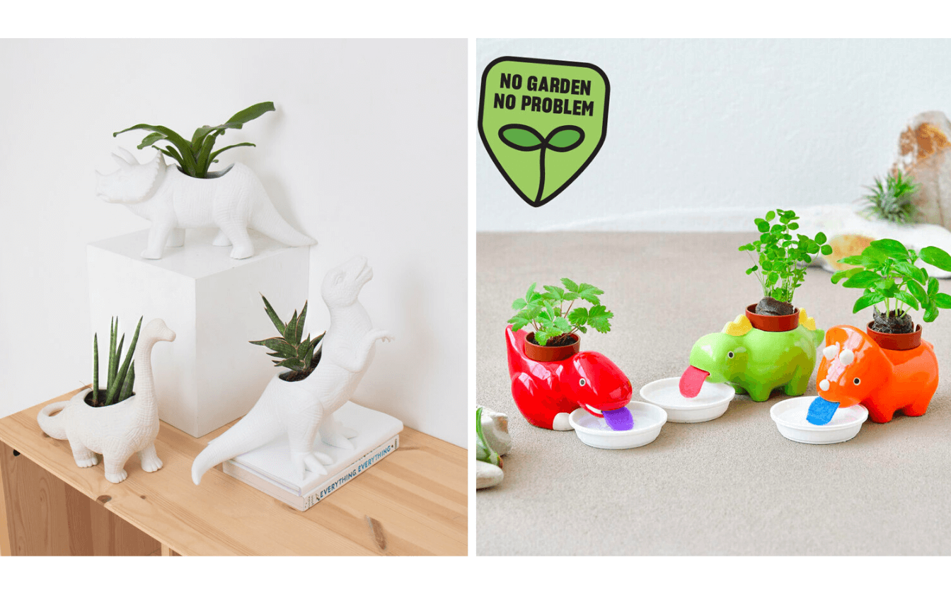 Say No To Boring Plant Pots With These Dinosaur Planters