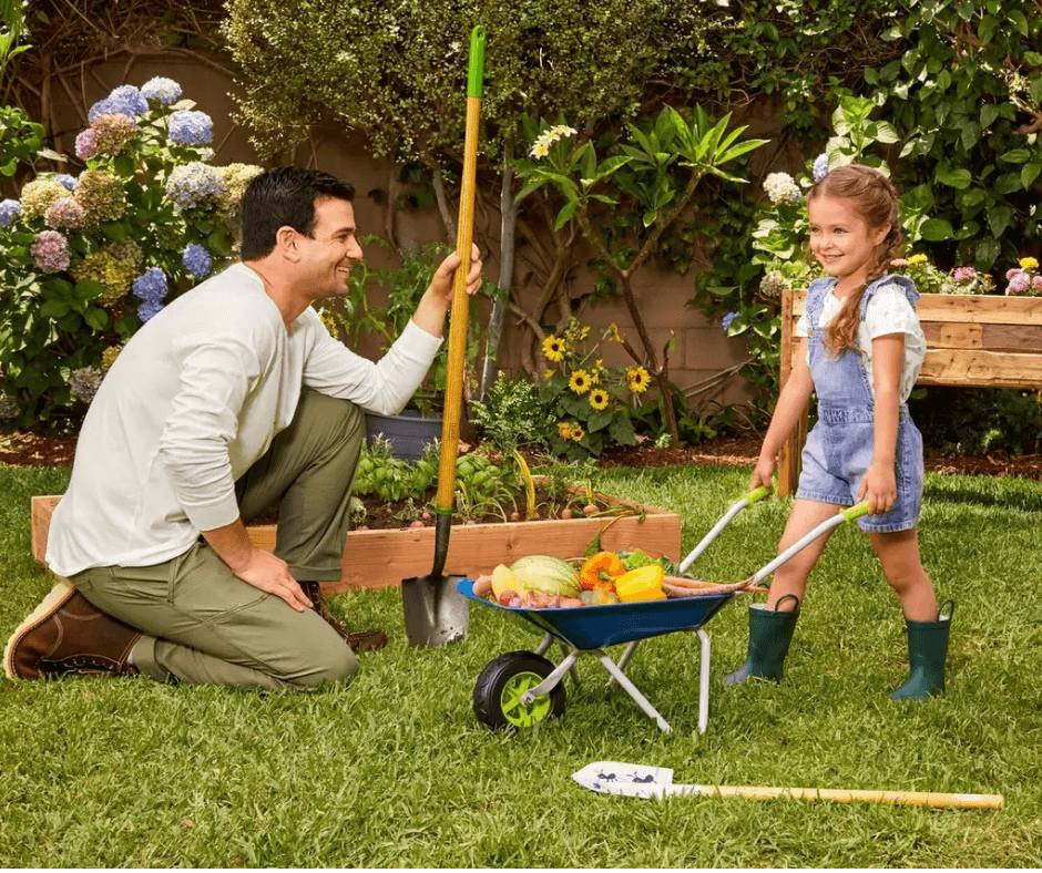 Wheelbarrow and Shovel Set