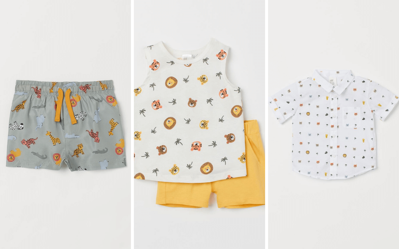 Adorable Jungle Animals Print Clothing From H&M