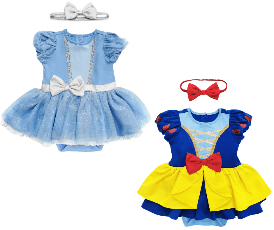 cinderella and snow white baby costumes