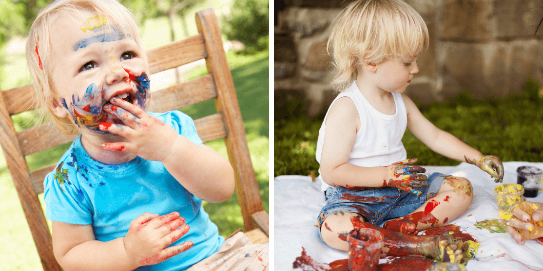 Deep Breaths! Its Messy Play Time!