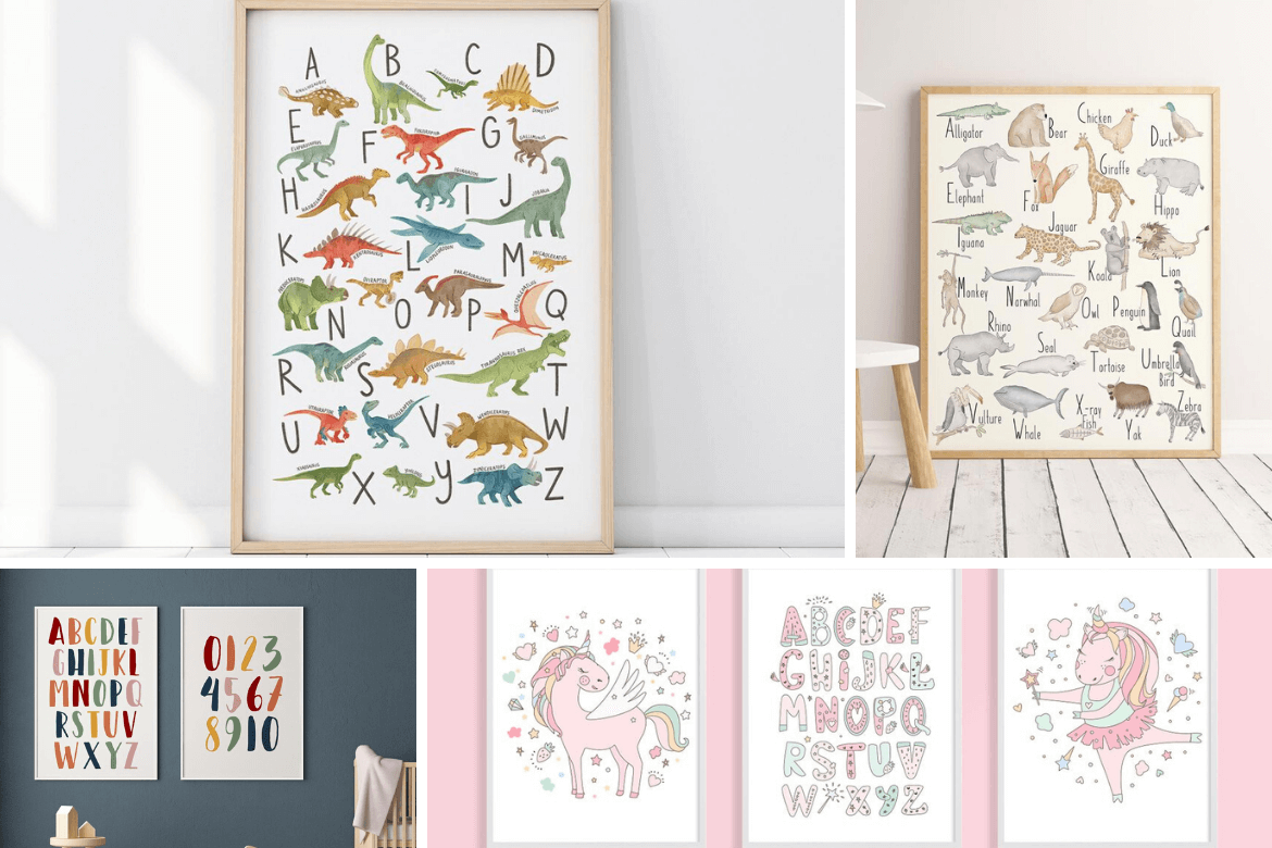 Fave Finds: Awesome Alphabet Prints for the Nursery