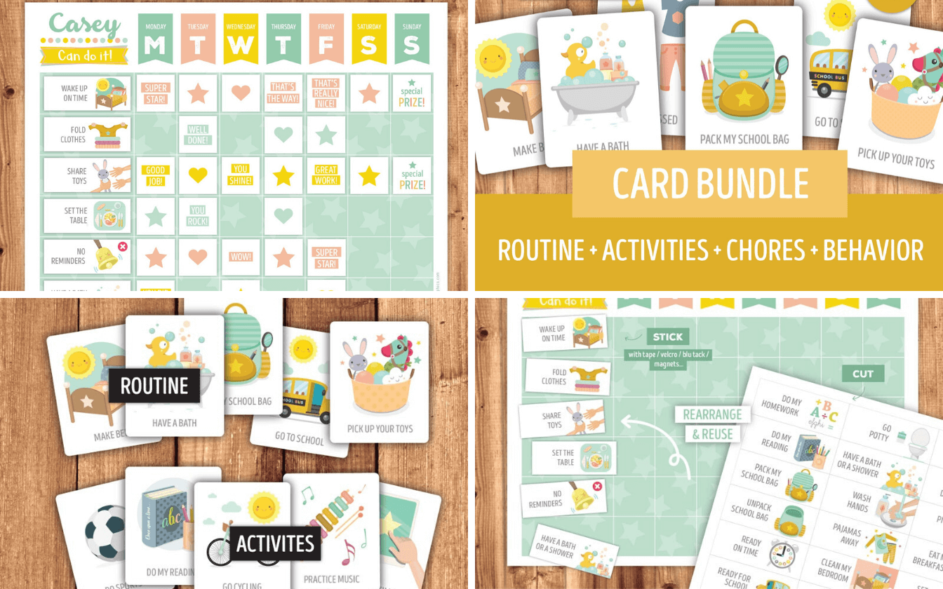 These Chore And Routine Cards Look Amazing!