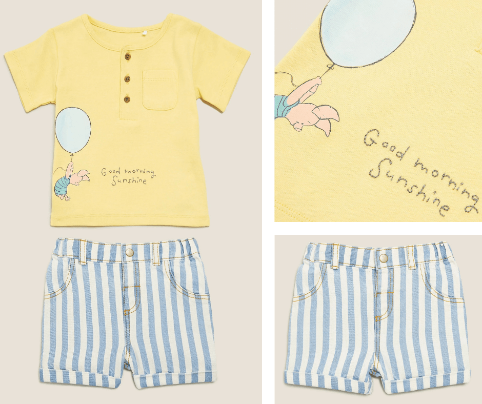 Winnie the Pooh Short and Top Set