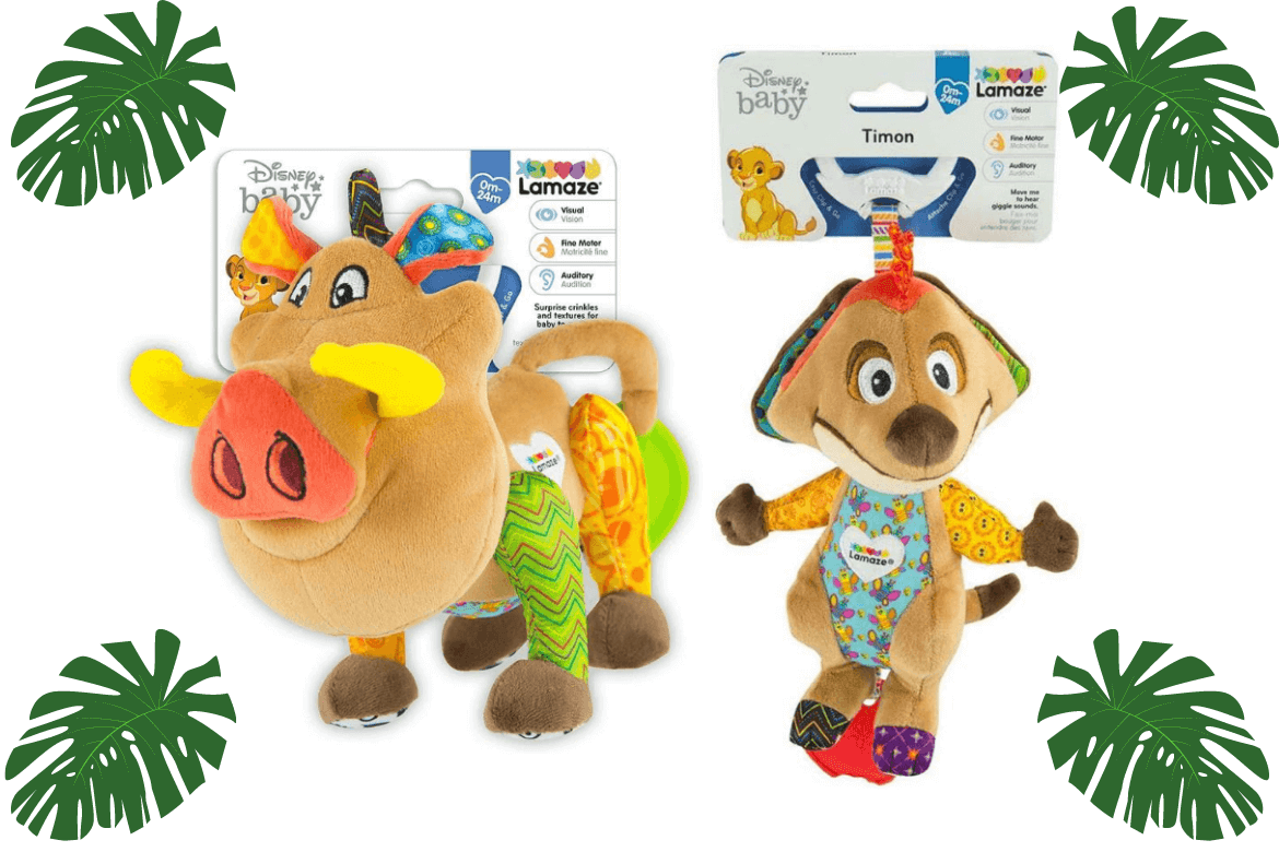 These Timon and Pumba Baby Toys are the CUTEST!!