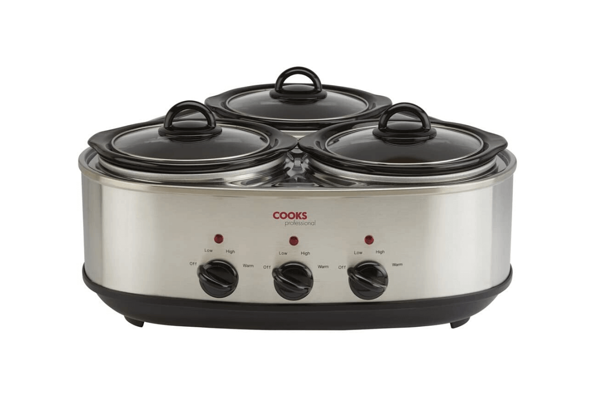 Let us Blow Your Mind With This TRIPLE Pot Slow Cooker!