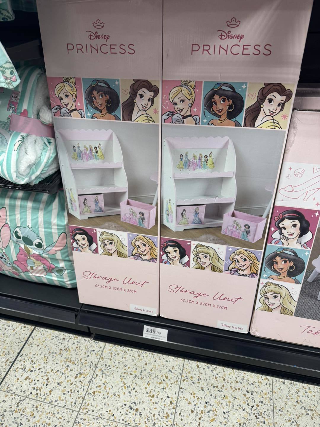 Disney princess quilted storage boxes Disney princess quilted storage boxes
