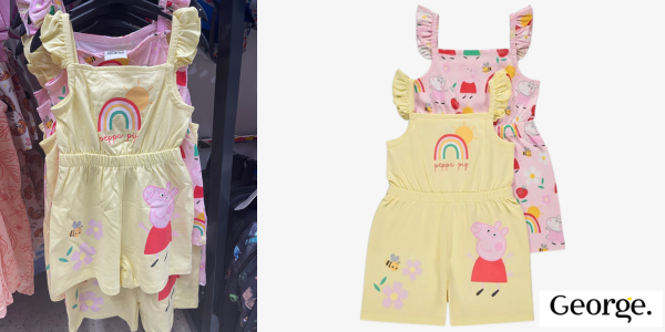 Peppa Pig Playsuits @ Asda George