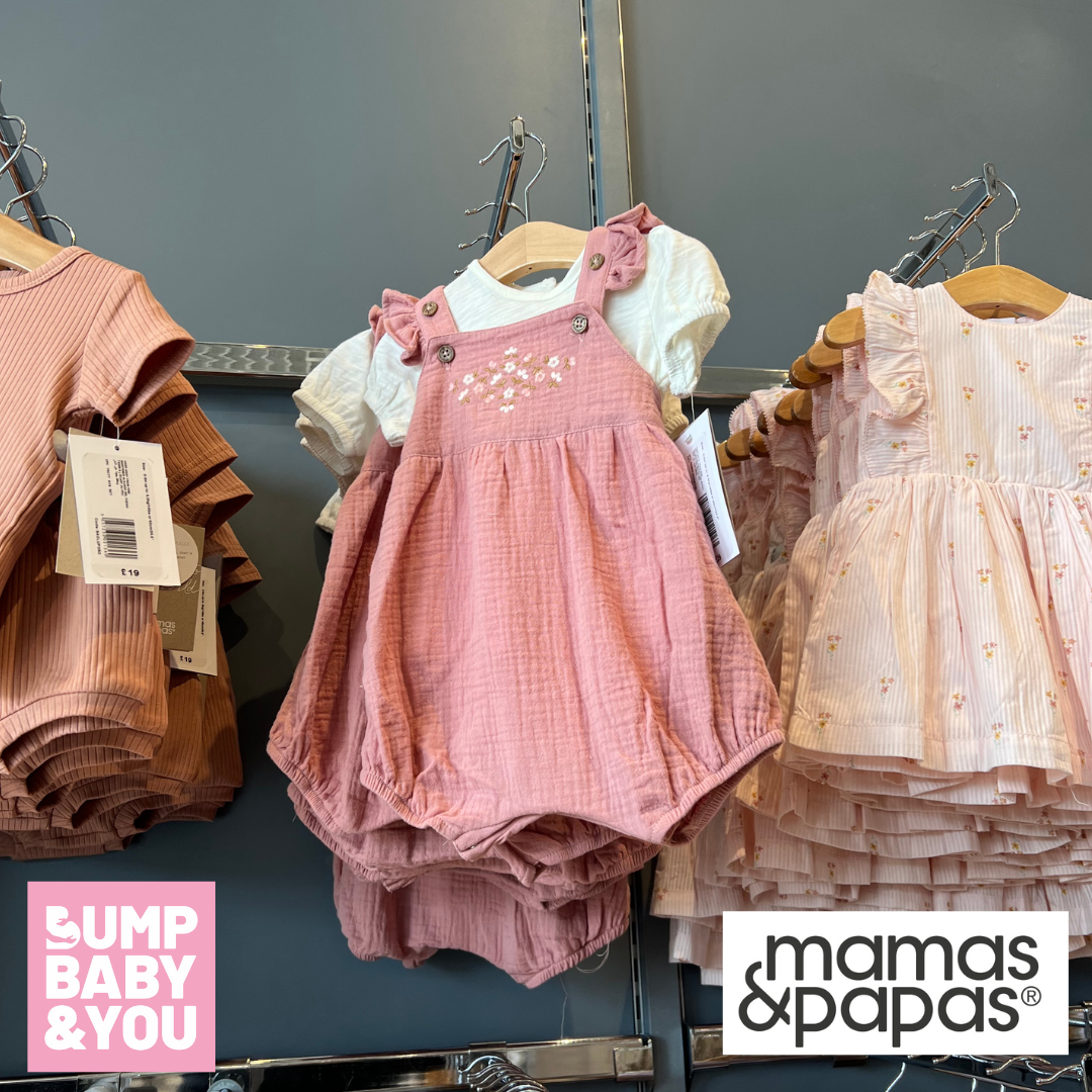mamas-and-papas-pink-dungaree-romper-and-bodysuit-