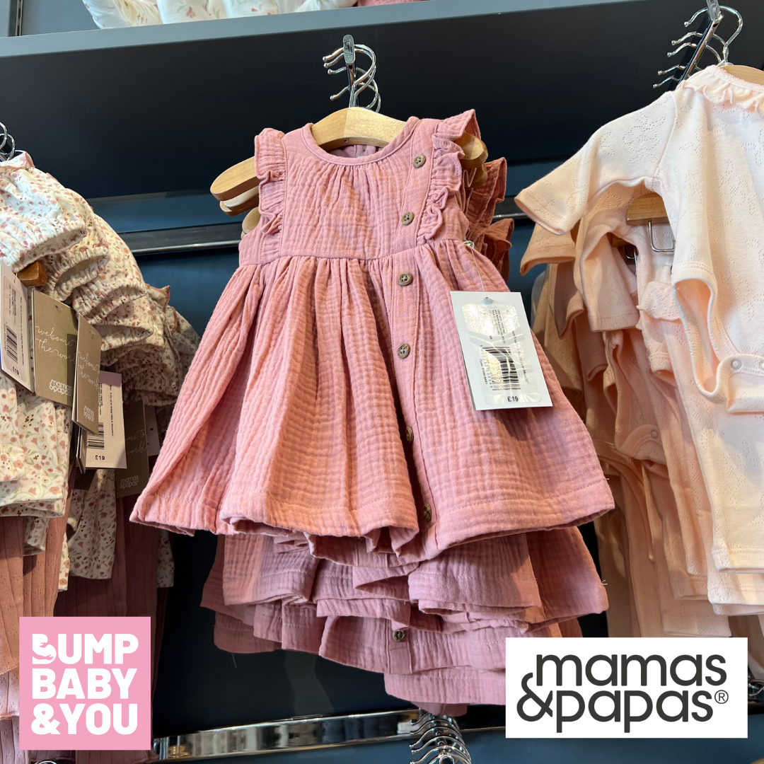 mamas-and-papas-pink-woven-dress