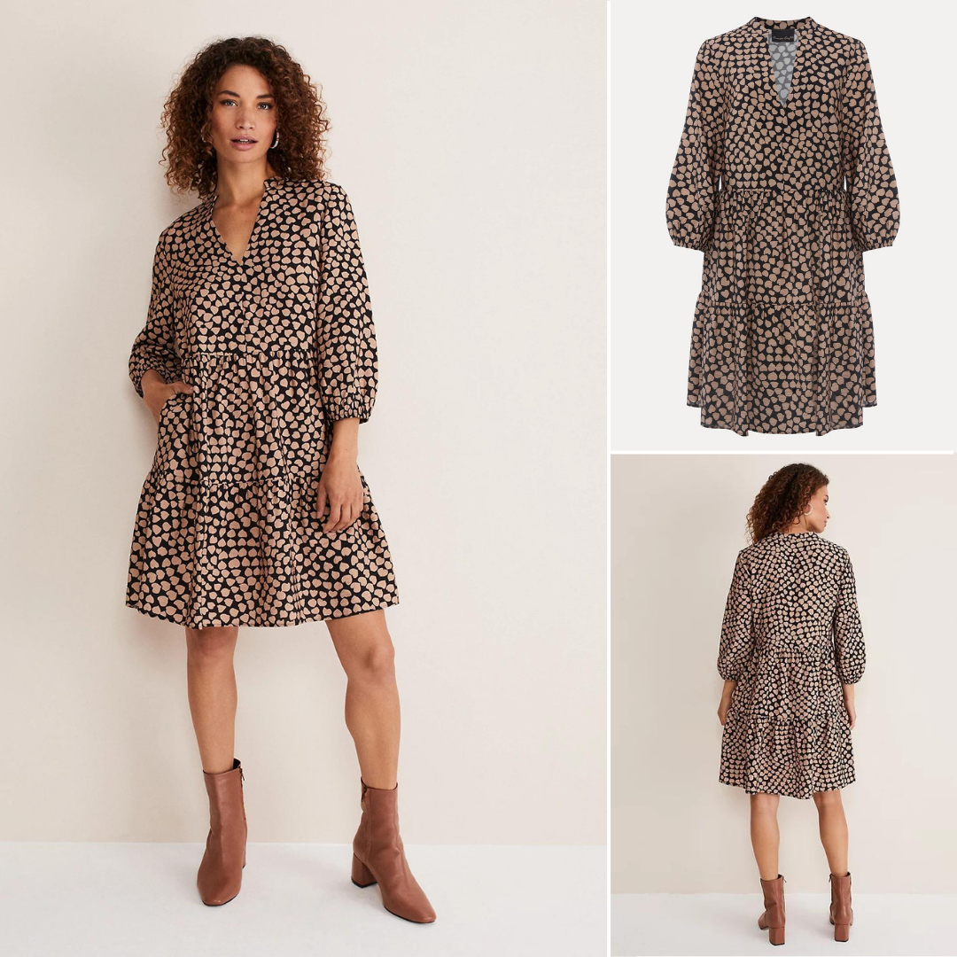 phase-eight-heart-print-smock-dress